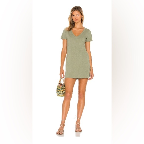 Lovers + Friends Carlo Shirt Dress in Olive Green - Picture 1 of 1
